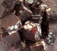 donker chocolade fudge